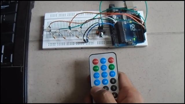 Controlling LED's using IR Remote Control - Arduino Uno