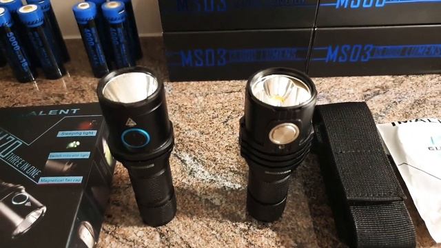 Size comparison - Imalent DM70 and MS03