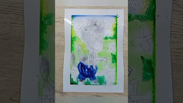 Акварельный АЛФАВИТ 💖 А Б В 🎨Этапы работы с сырой акварелью
