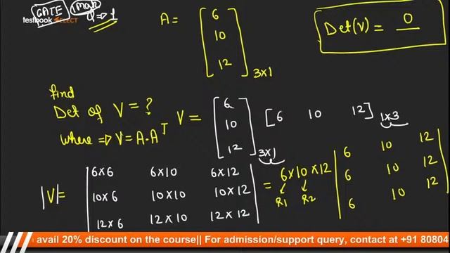 12:00 PM- GATE Mathematics Lectures | Linear Algebra for GATE Exam | Part 3 | Basics by Atul Sir