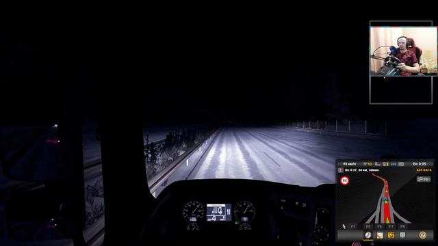 Euro Truck Simulator 2 пилим шпилим, зимние приключения.