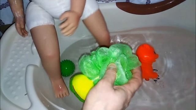 Купание реборна Карины Играем, пьём чай ☕🍮🫖🧁🍰🍧☕