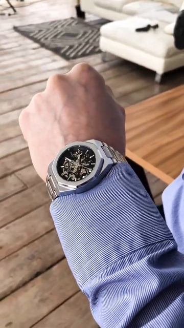 Часы мужские механические Gusto Skeleton