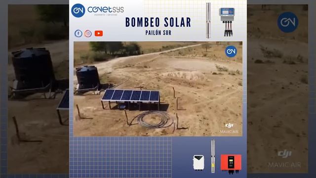 Bombeo Solar 4m³/Hora.