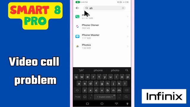 Video call problem Infinix Smart 8 Pro || How to solve video call issues || Video call not working