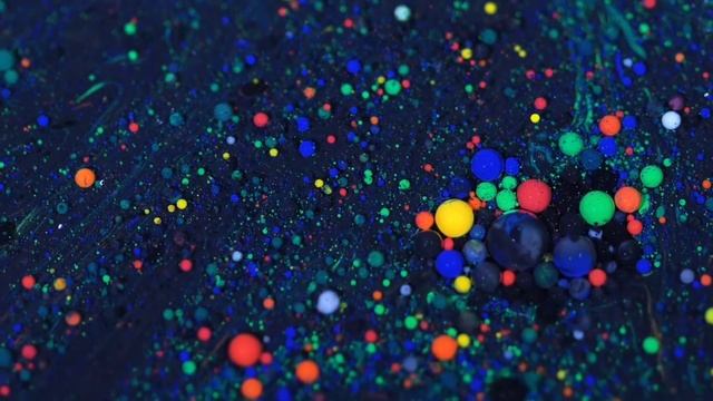 4k colourful ink drops in water solo motion & Colourful smoke on black background video