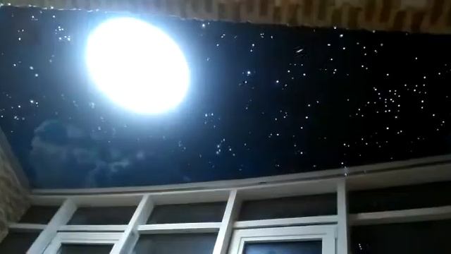 Звездное небо фотопечать луна и небо фотопечать световой короб оптоволокно