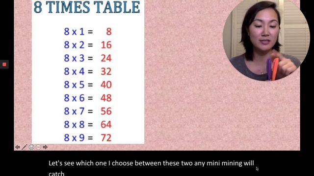 Multiplication Tables- The 8 Times Table Song