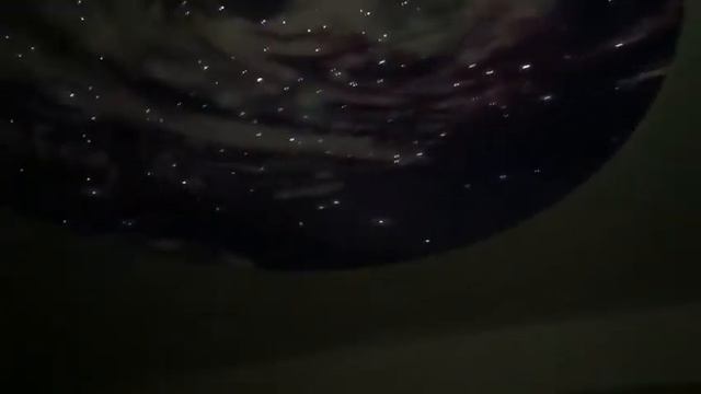 Звездное небо круг с фотопечатью оптоволокно