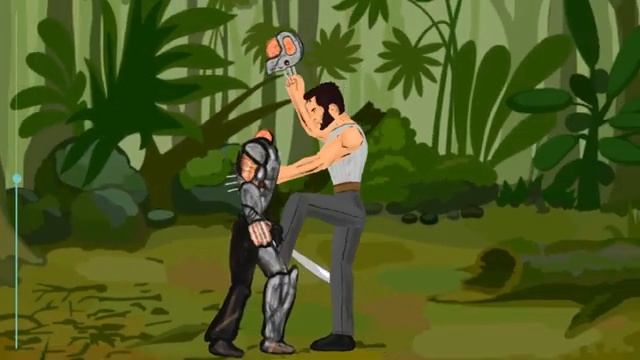 Jason X vs Wolverine - drawing cartoons 2