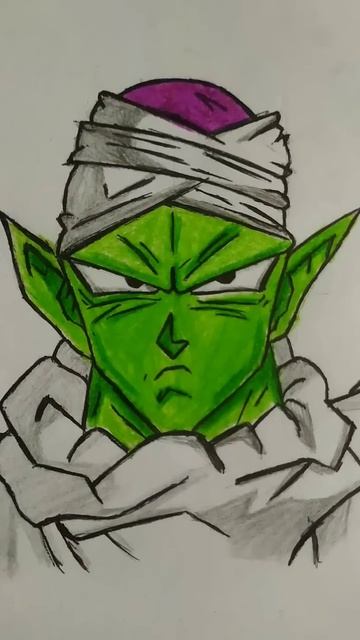 Piccolo Pencil Drawing #shorts #drawing #viral #anime #dragonball #dbz #dbs #trending #art #goku