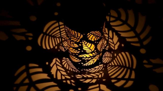 Фонарь садовый Листья, 18 см, металлический, солнечная батарея, черный "Артикул 169234"