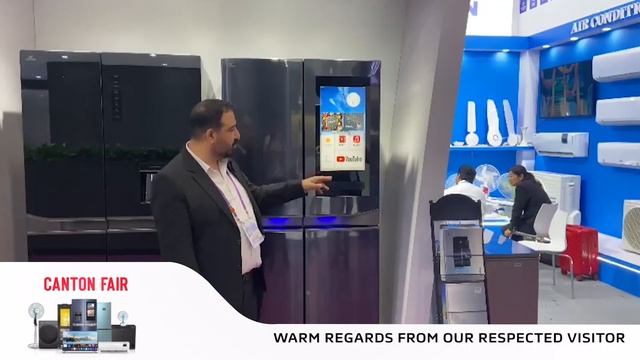 Warm regards from our respected visitor |Canton Fair 2023 | Walton Smart Fridge| Walton