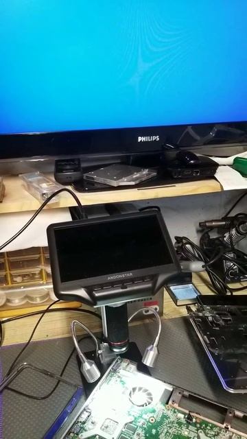 Andonstar AD407 3D Microscope, Flickers on, off 3 Times at startup