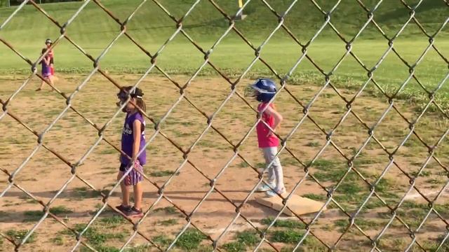 SOFTBALL: OLIVIA VOMITS TWICE, REFUSES TO LEAVE THE GAME