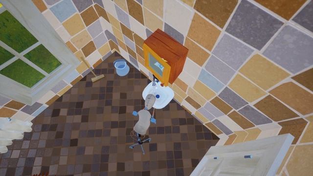 Привет Сосед дядя Боря манекен за забором  в игре Hello Neighbor манекен дядя Боря гостевал у сосед