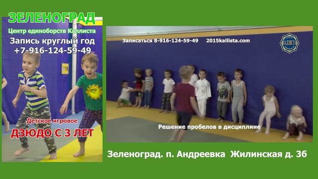 Секция детского игрового дзюдо в Зеленограде с 3 лет.