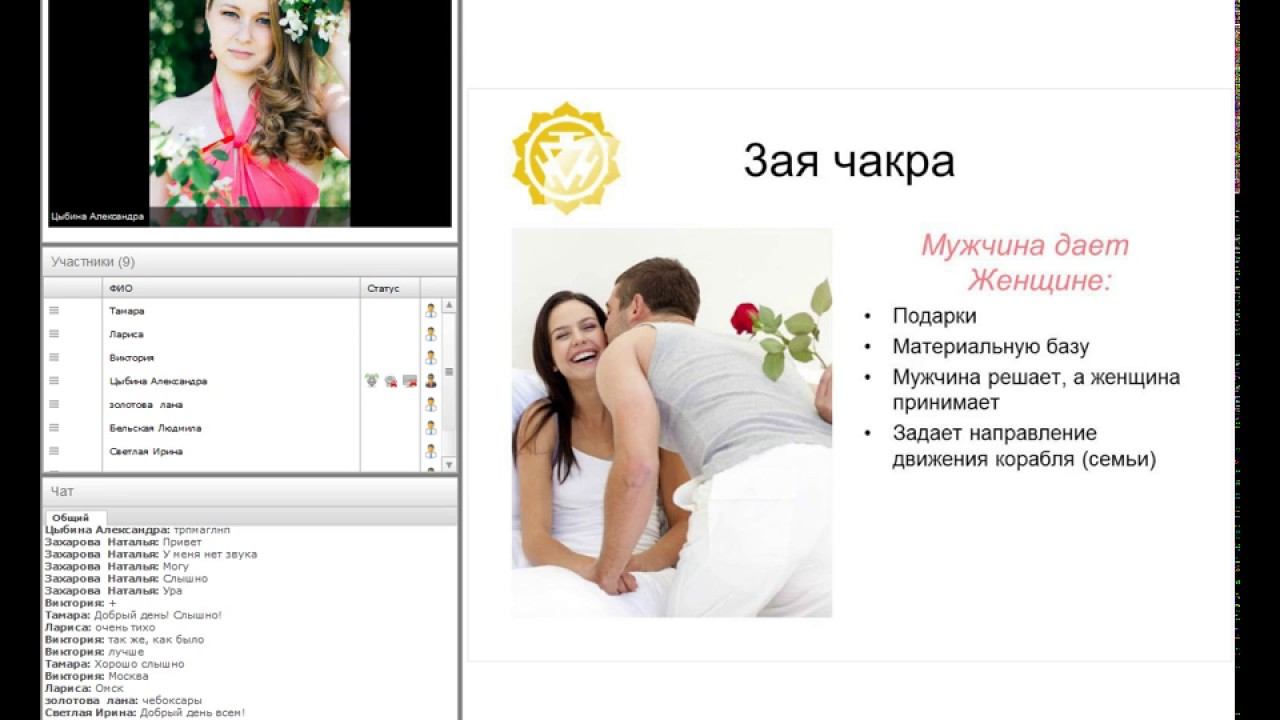 Вебинар Чакры по-женски