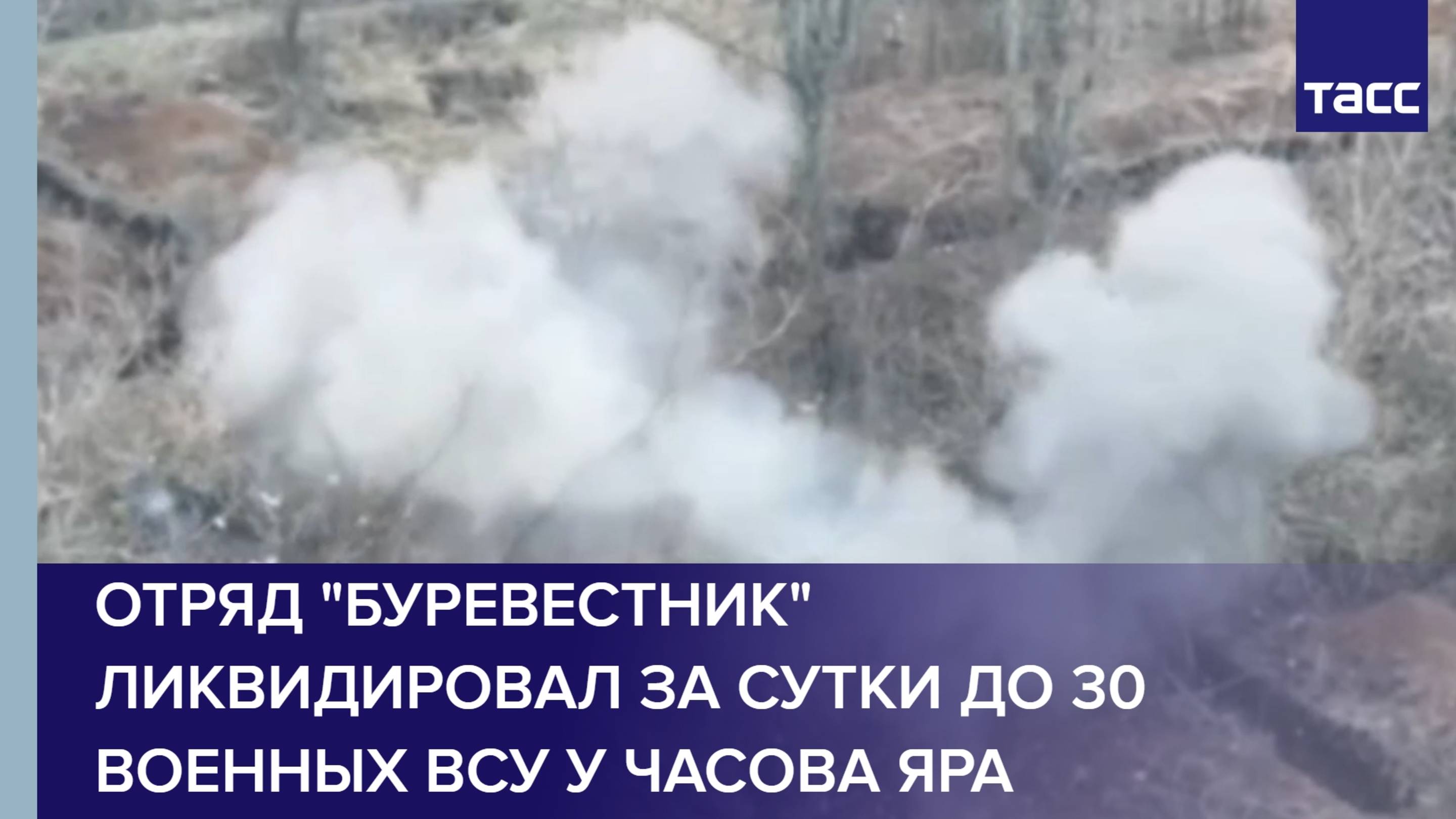 Отряд "Буревестник" ликвидировал за сутки до 30 военных ВСУ у Часова Яра