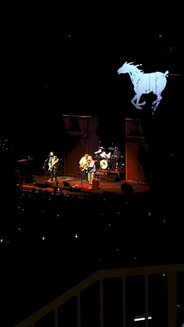 Neil Young with Crazy Horse at the Orion Amphitheater.