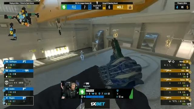 Techno 1v4, Senzu ACE - Mongolz vs Falcons - ESL Pro League S19 - Highlight