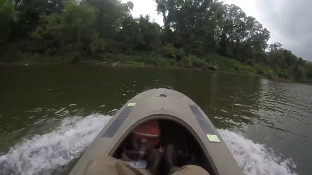 Mokai Jet Propelled Kayak In Action - Ohio River -