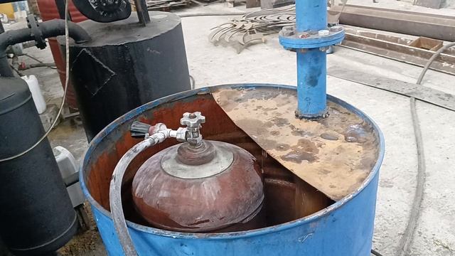 Замерзание газовых баллонов