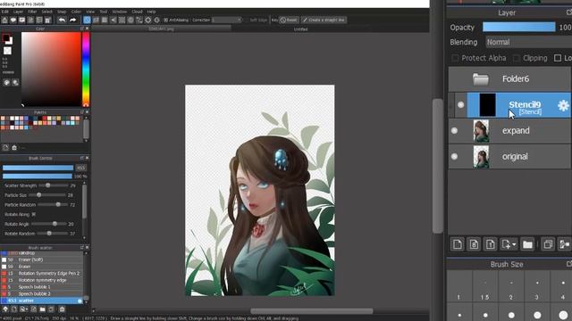 [Medibang Paint Pro desktop version how to] Scatter Effect