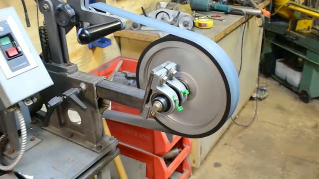 2" x 72" Homemade DIY Belt Grinder with Grizzly Contact Wheel
