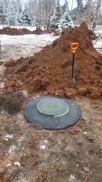 Монтаж бетонных колец !