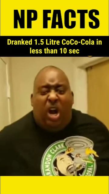 Dranked 1.5 Litre Coke in Just less than 10 seconds l NP FACTS #shorts #badlabdchuggs #chug #americ