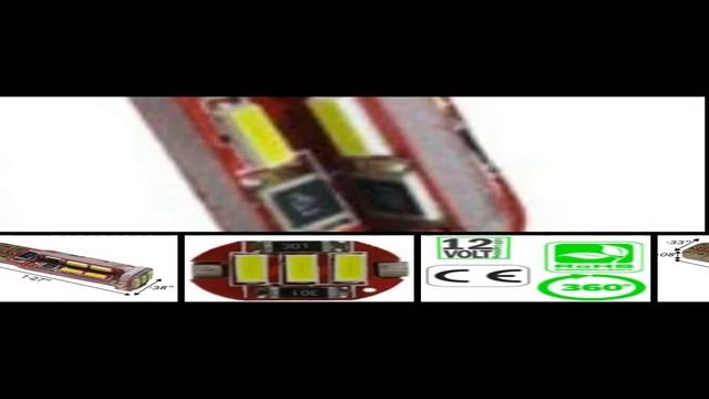 T10 CAN Bus 4014 19 LED 360 Viewing 12 VDC T3 1/4