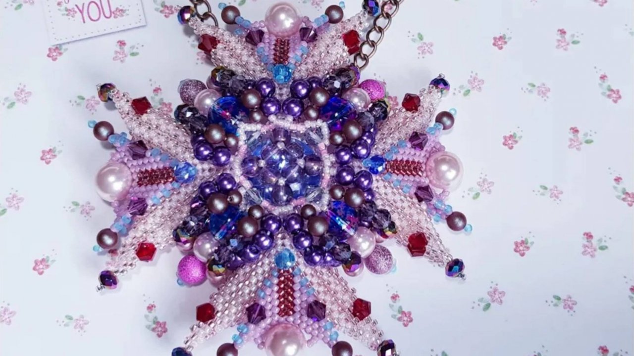 БРОШЬ - ОРДЕН / ПОДВЕСКА / МАСТЕР КЛАСС экспресс / НЕЖНЫЙ КОМБЬЕ