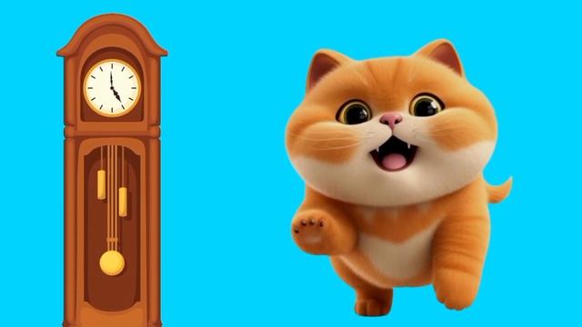Hickory Dickory Dock Cat Song-458 | Nursery Rhymes & Kids Songs | Kids Comfort
