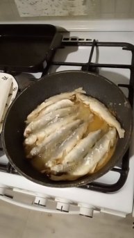 Жареная корюшка!