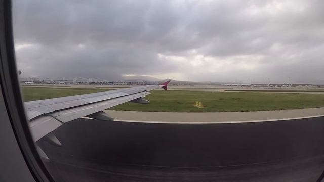 Wizzair A320 takeoff from Athens to Budapest | GoPro footage | Nice view of Athens Airport