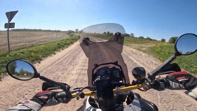 BMW F800GS on Latvian gravel roads