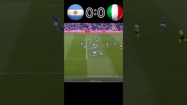 Argentina vs Italy Finalissima 2022 #vibe #football #shorts