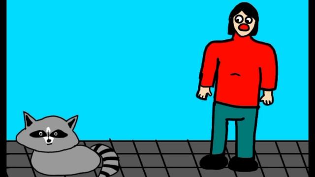 Анекдот: Енот сбежал из зоопарка Дмитрий пучков(animated)
