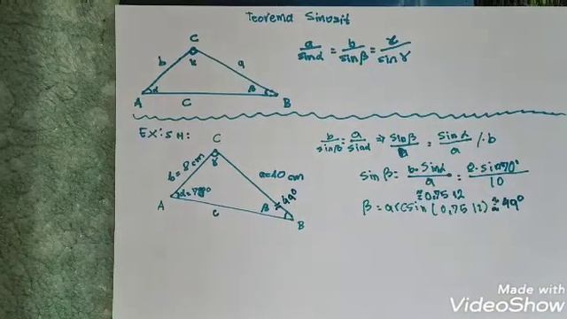 277. Trigonometri - Teorema Sinusit.  (Law of sine)