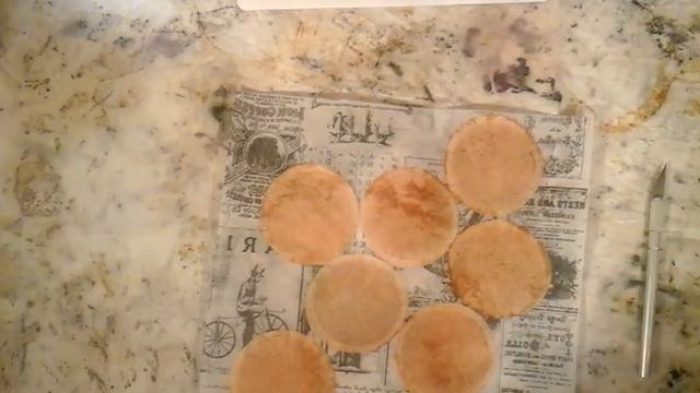 Preparing your round teabags for art and craft
