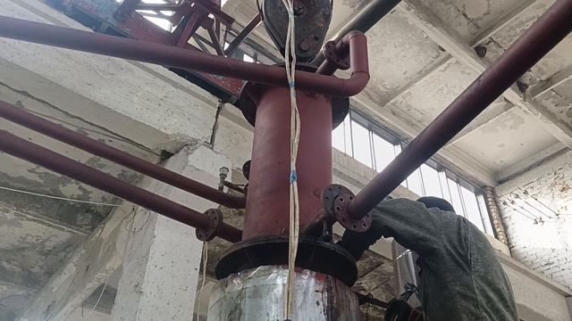 Чистка и пропаривание пиролизной установки перед тестом привезенного сырья