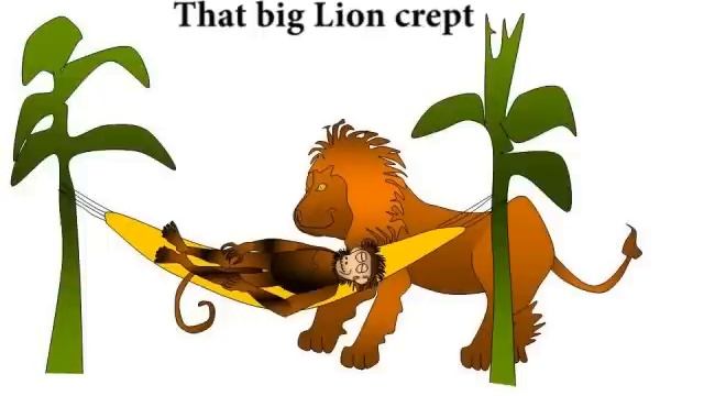 Learn English Fun: The Lion and the Monkey Limerick