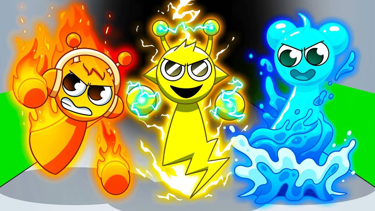 Спранки овладели стихиями?! - GameToons | SPRUNKI, But They're ELEMENTAL на русском | fReelaN SHOW
