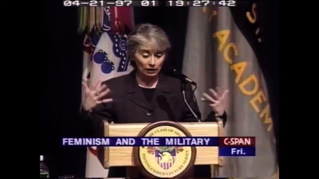 Camille Paglia Speaks About Feminism and the Military (1997)