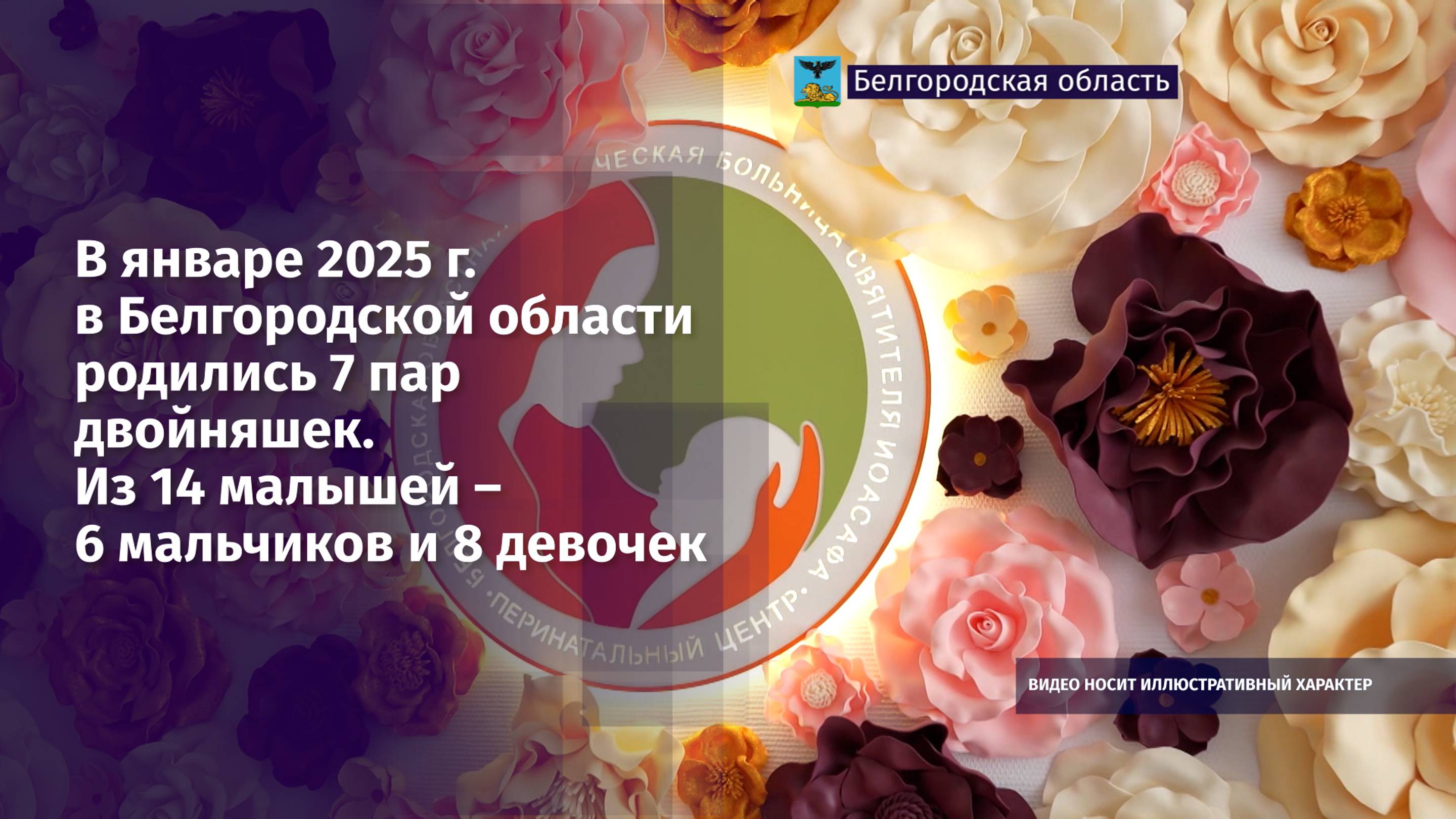 В январе 2025 г. в Белгородской области родились 7 пар двойняшек