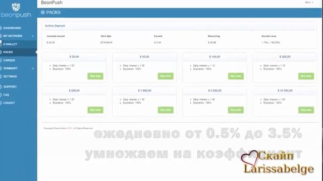 BeOnPuch Что такое коэффициент прибыли пакета