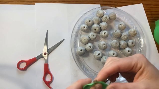 AIR DRY CLAY HOME DECOR/Faux Cement Bead Garland/ easy + affordable