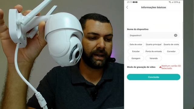 Câmera wifi 360 Robozinho Smart | Configuração | Icsee A8