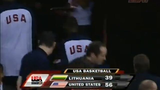 Lithuania vs USA 2008 Olympics Basketball Exhibition Friendly Match FULL GAME English